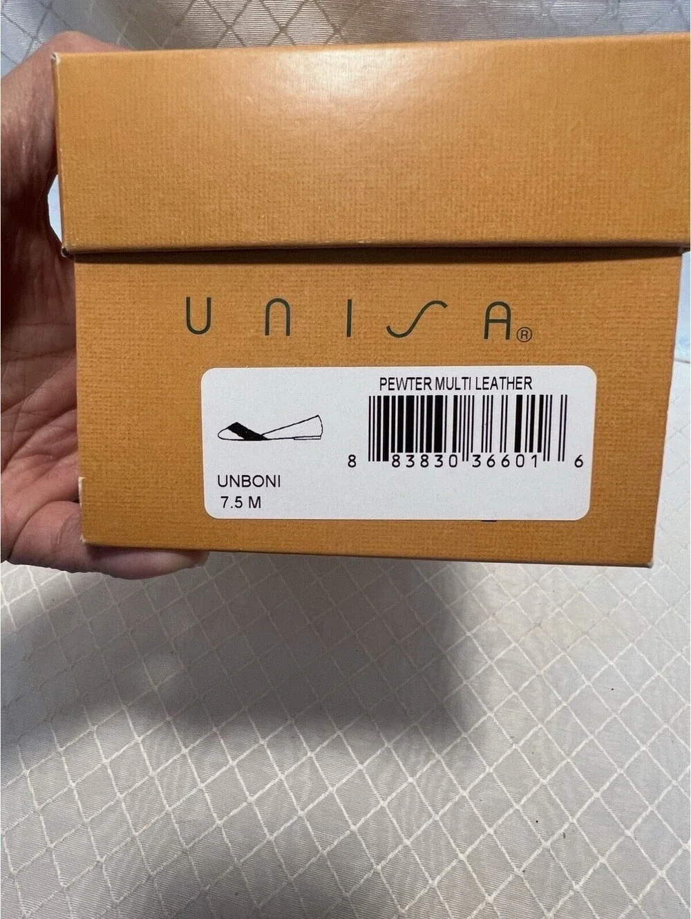 Unisa Unboni Pewter Multi Leather ballet flats size 7.5M